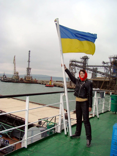 На поромі Порт-Кавказ – Порт-Крим. Здрастуй, рідна Україно!